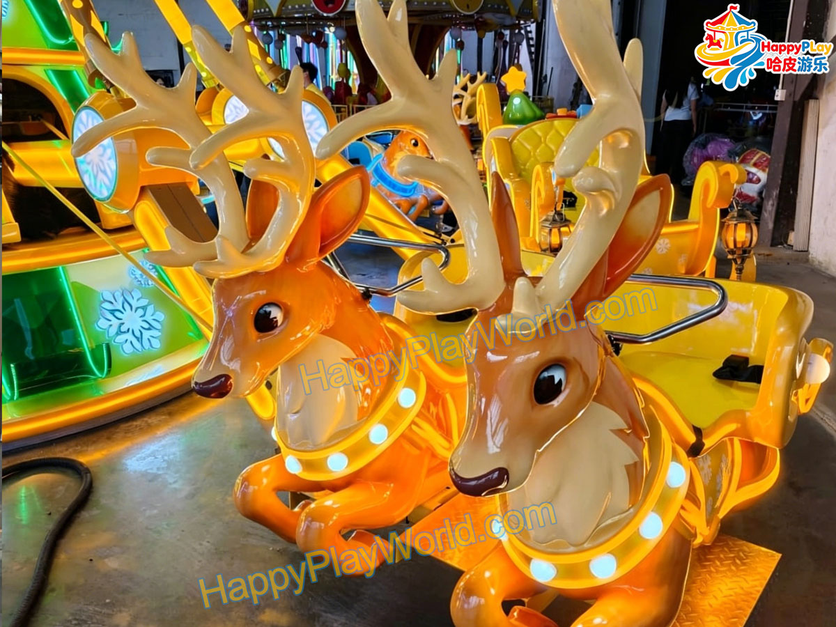 HPW-CR-CT-16  16seats Christmas Theme Amusement Ride for sale