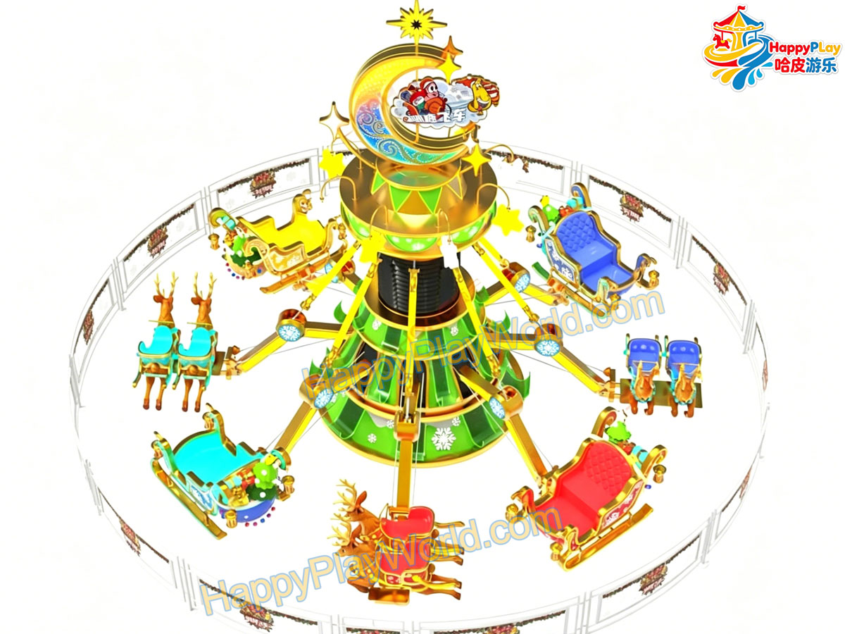 HPW-CR-CT-16  16seats Christmas Theme Amusement Ride for sale