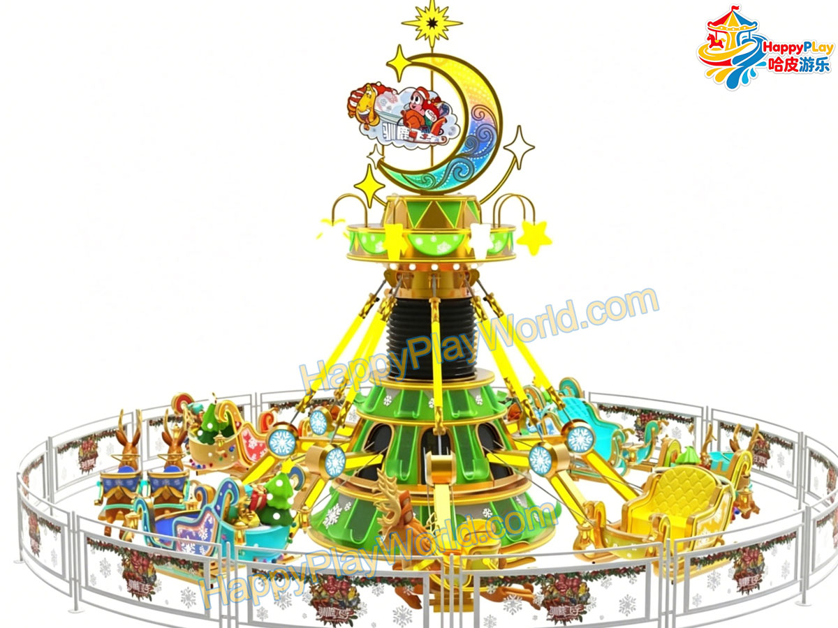 HPW-CR-CT-16  16seats Christmas Theme Amusement Ride for sale
