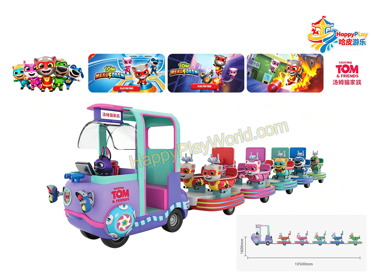 HPW-TKP03 Tom&Friends train(Heros Team) trackless train OUTFiT7