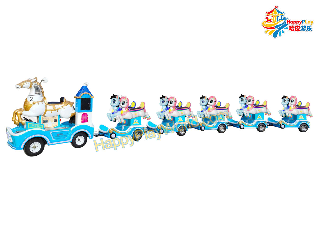 HPW-TK037 Horses  train trackless train