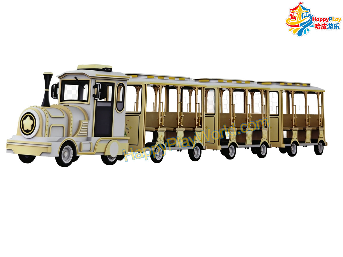 hpw-SS-WF28 Sightseeing Series trackless train 28-car electric sightseeing train (one locomotive pulling three cars)