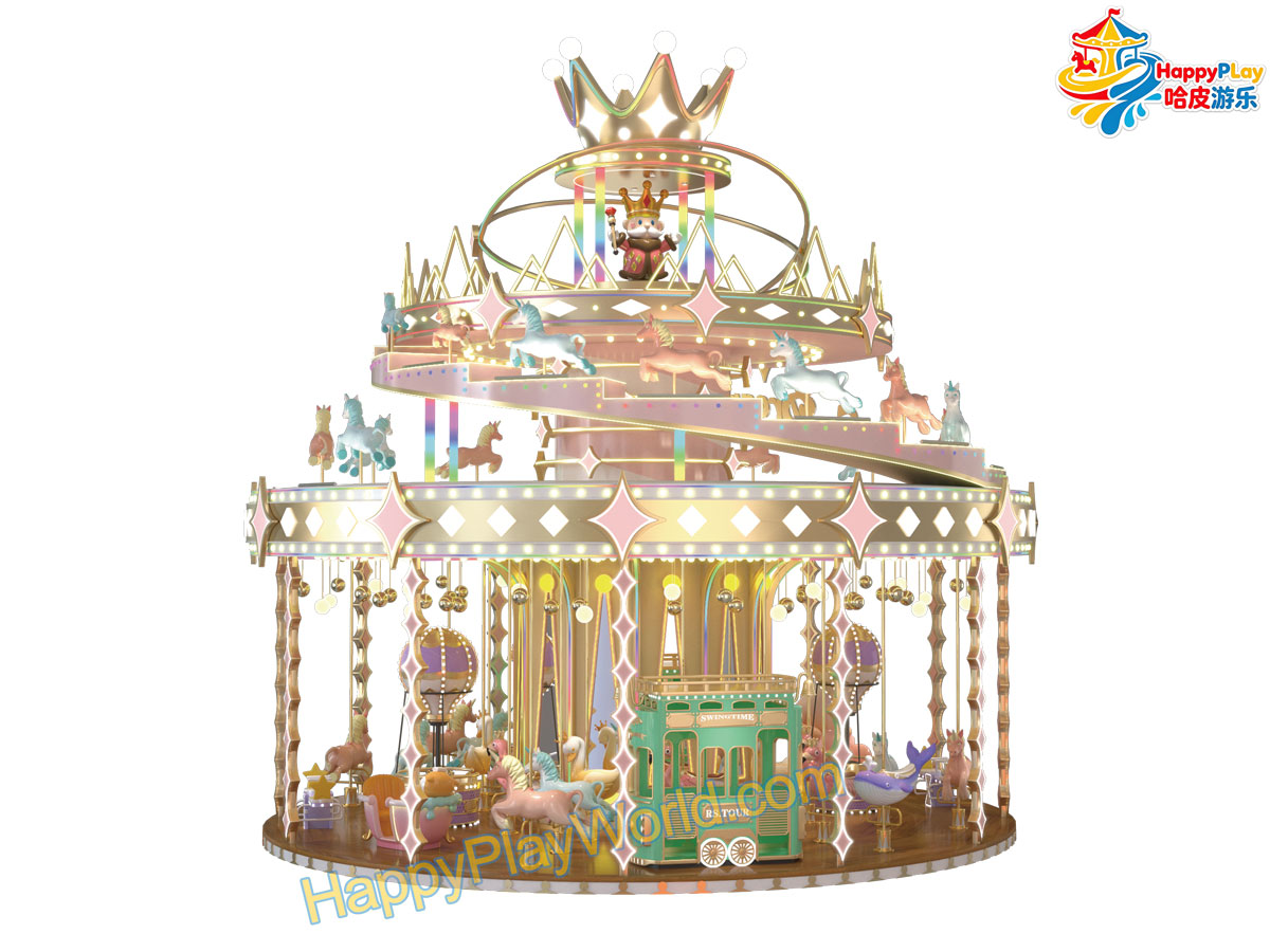 HPW-TR-DC42  42seats Dreamland Carousel A perfect blend of fashion and childlike charm