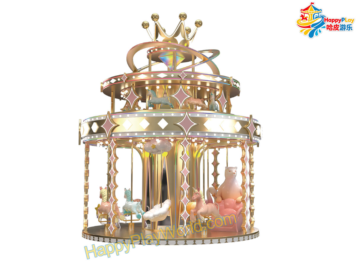 HPW-TR-DC16  16seats   Dreamland Carousel  A perfect blend of fashion and childlike charm